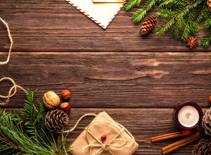 Wallpaper Christmas, New Year, table, fir tree, 5k, Holidays 640645824